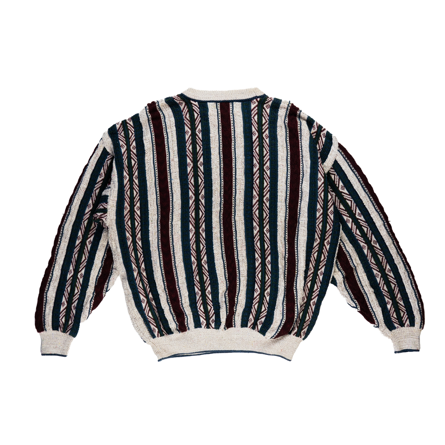 Jantzen 3D Multi-Color Knit Sweater - 00s