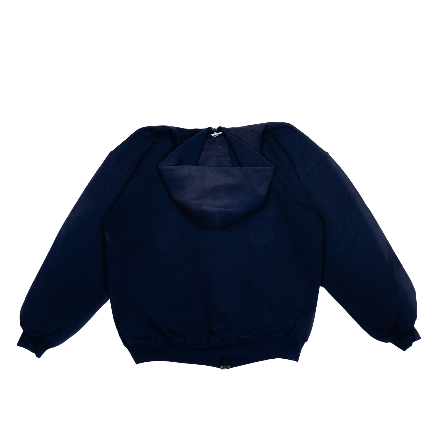 Navy Russell Athletic Sun Faded Hoodie - 90s