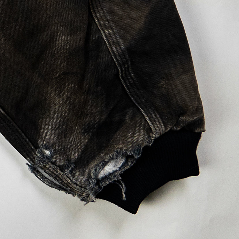 Distressed Sun Faded Carhartt Hooded Jacket - Details