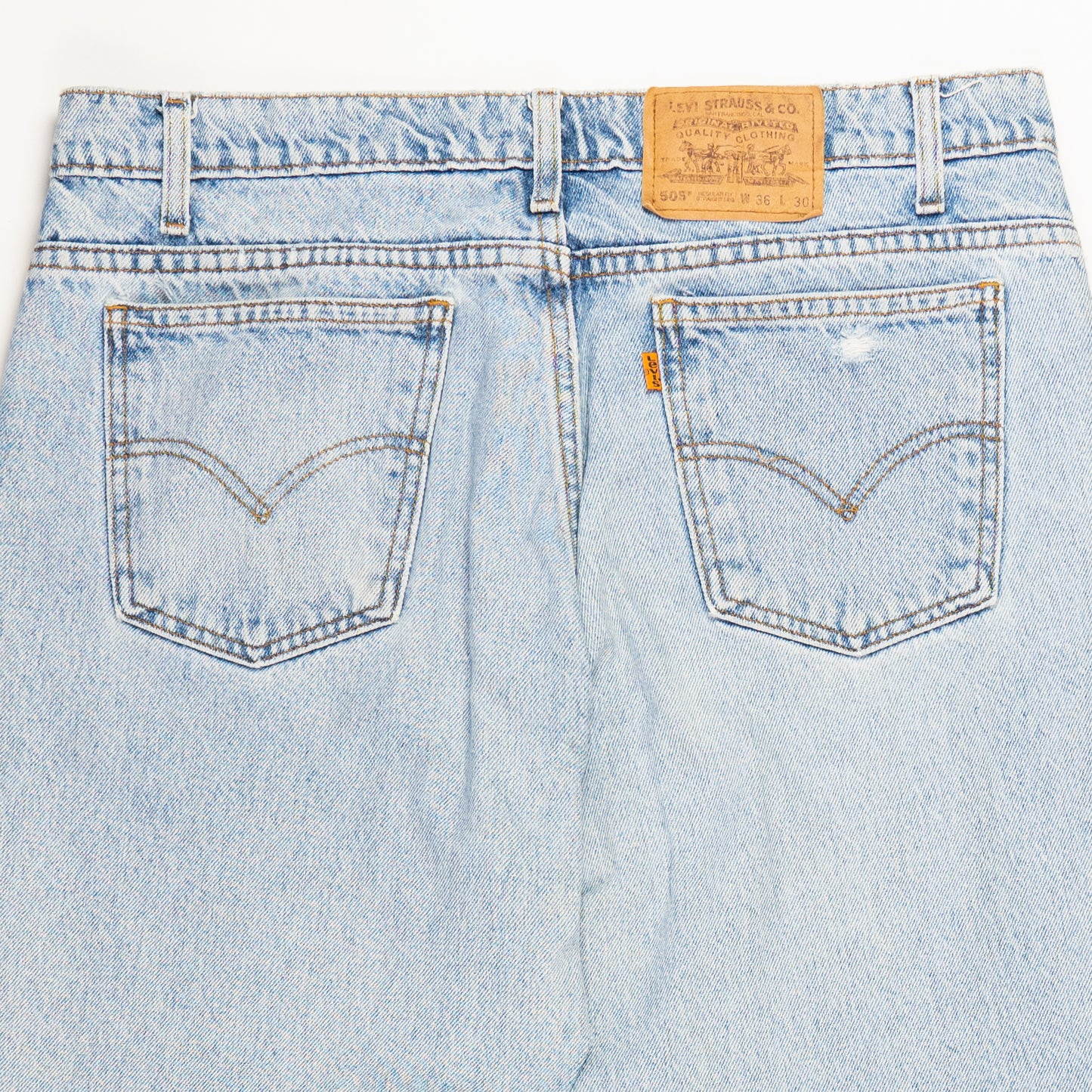 505 Orange Tab Levi's Jeans - Details