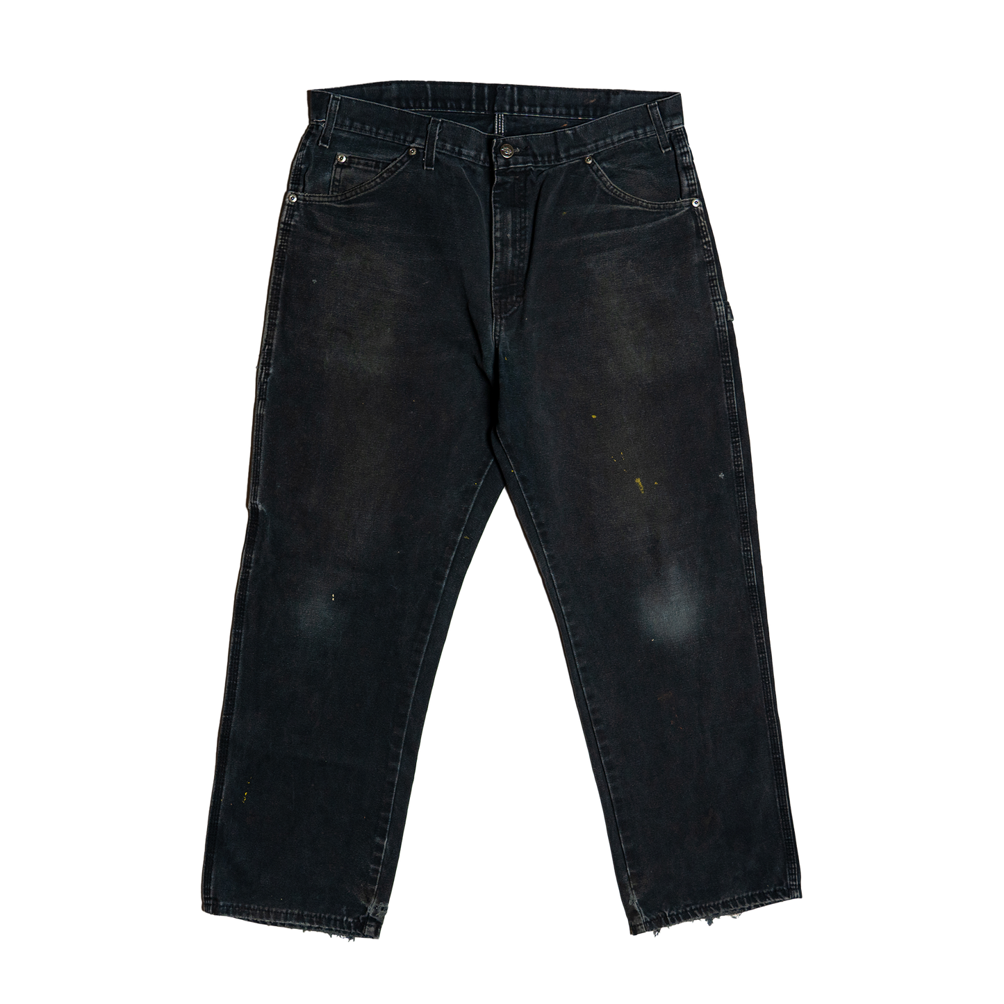 Dickies Black Faded Painter Pants - Front