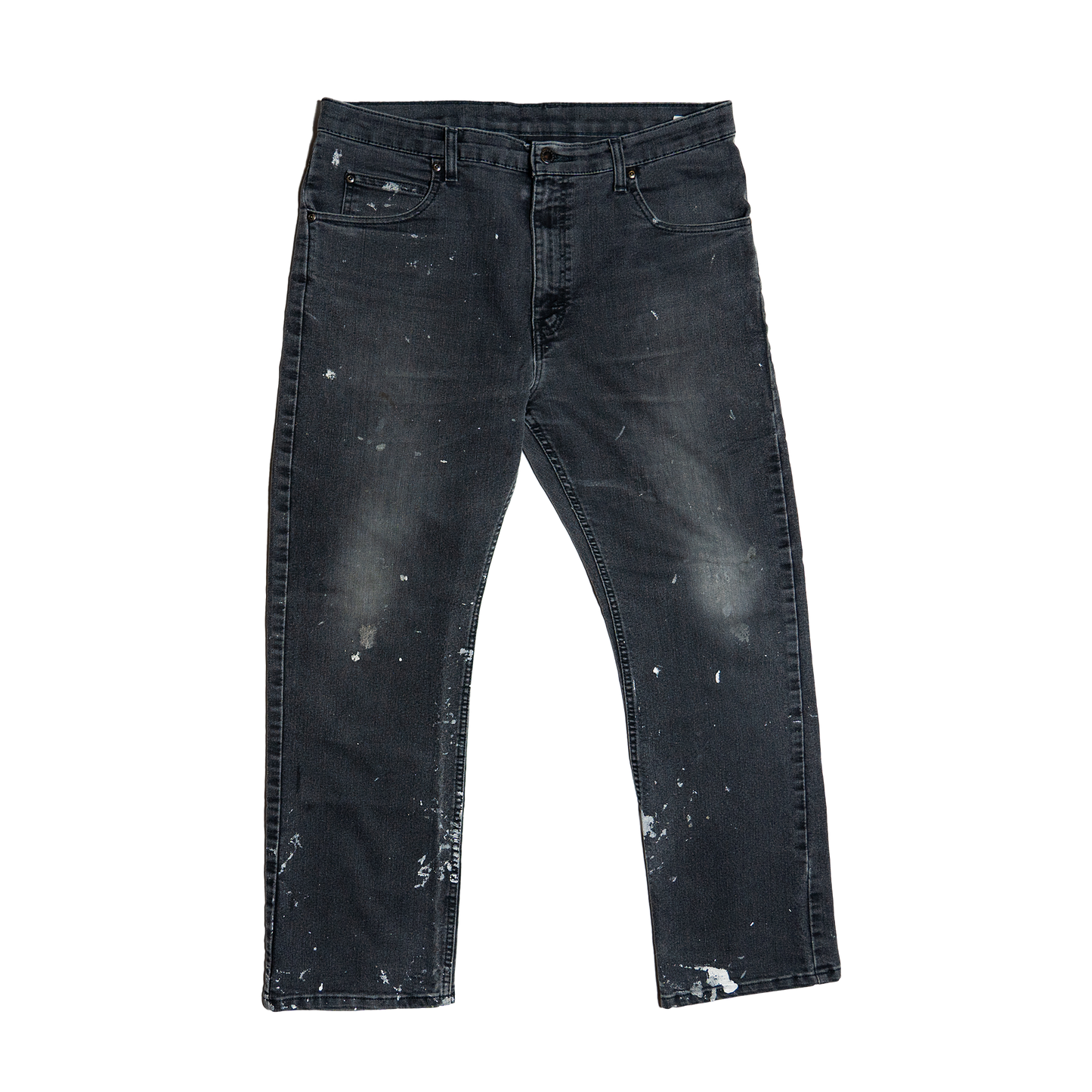 Dickies Paint Splatter Black Pants - Front