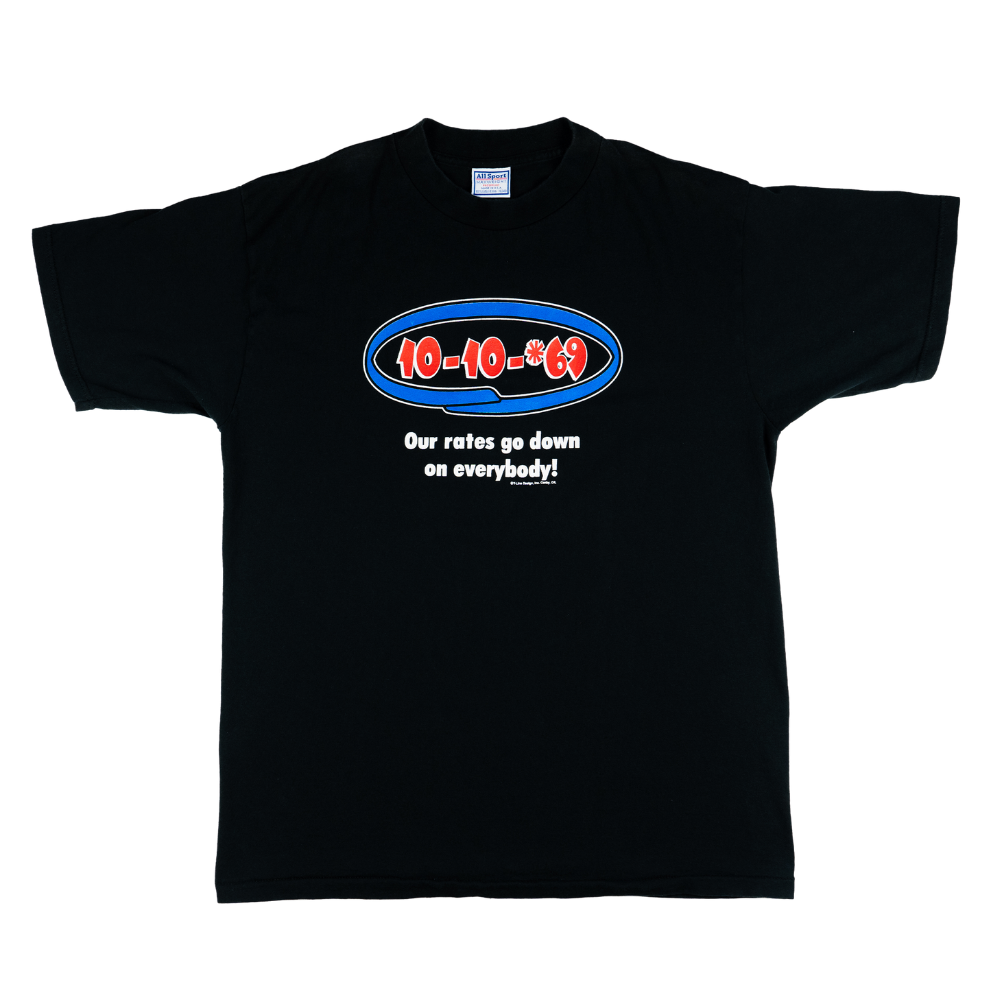 “10-10-69” Spell Out Graphic Tee - Front