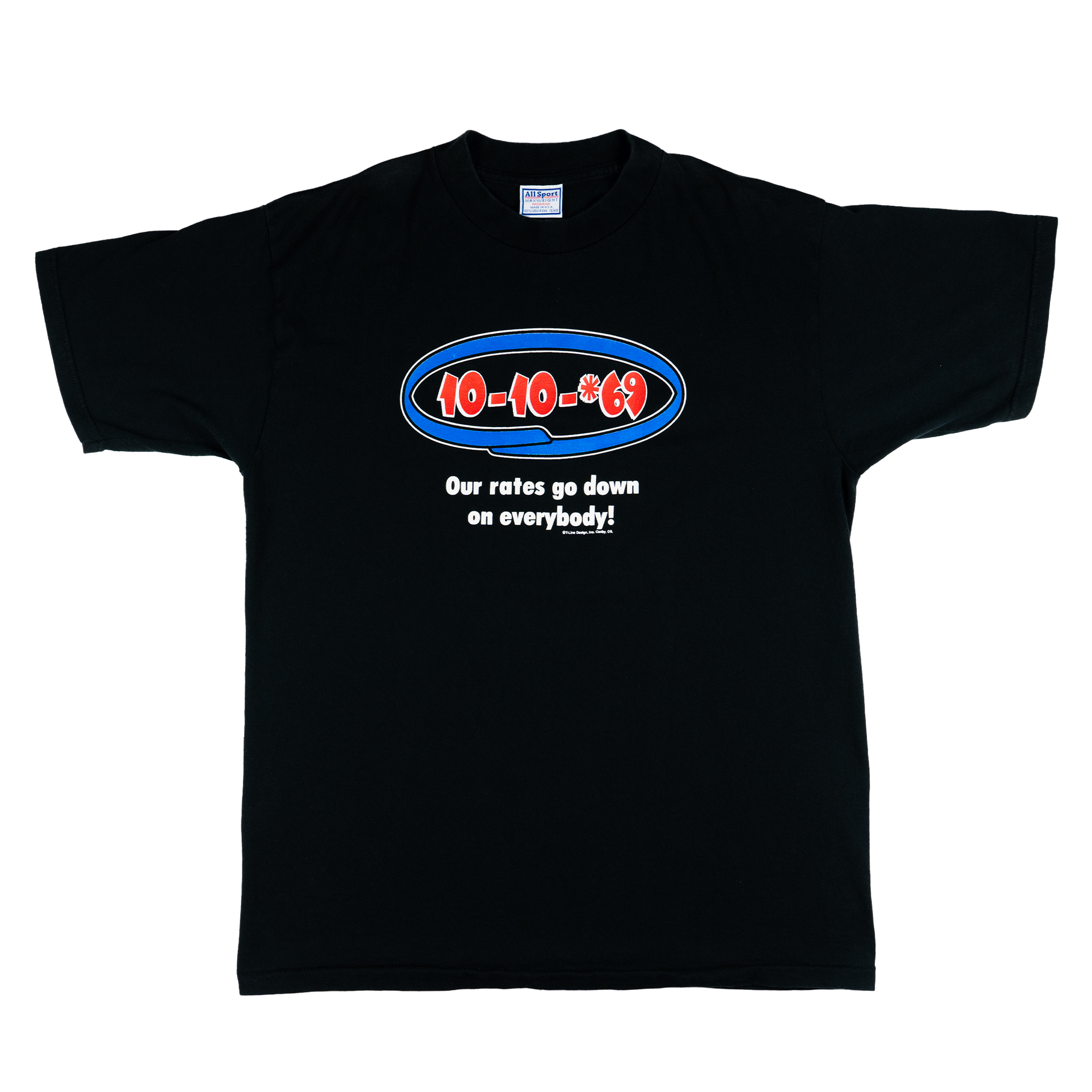 “10-10-69” Spell Out Graphic Tee - Front