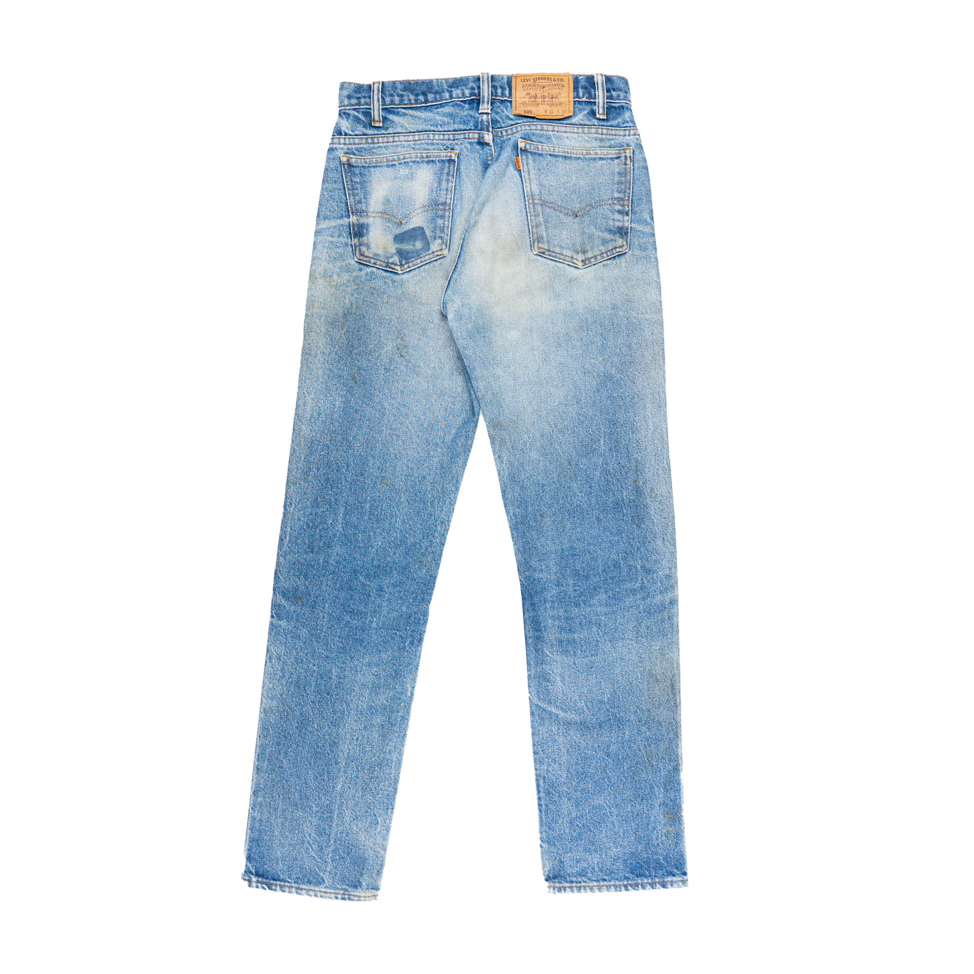 505 Levi’s Orange Tab Jeans - Back