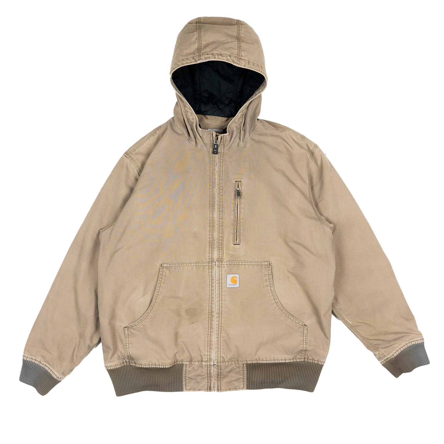 Tan Utilitarian Carhartt Hooded Jacket - 00s