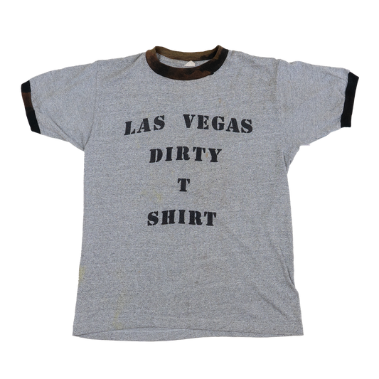 Single Stitch Las Vegas Dirty Ringer Tee - 80s