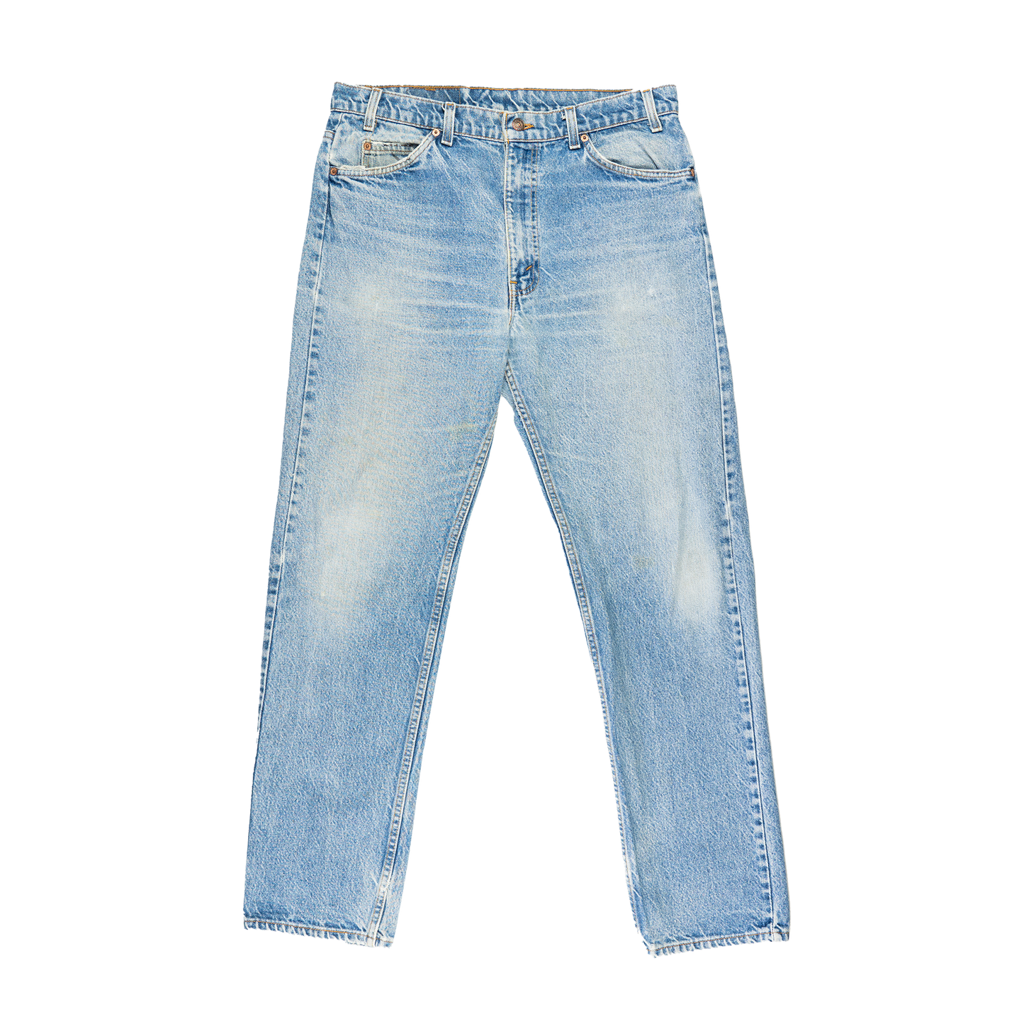 505 Orange Tab Levis Jeans - Front