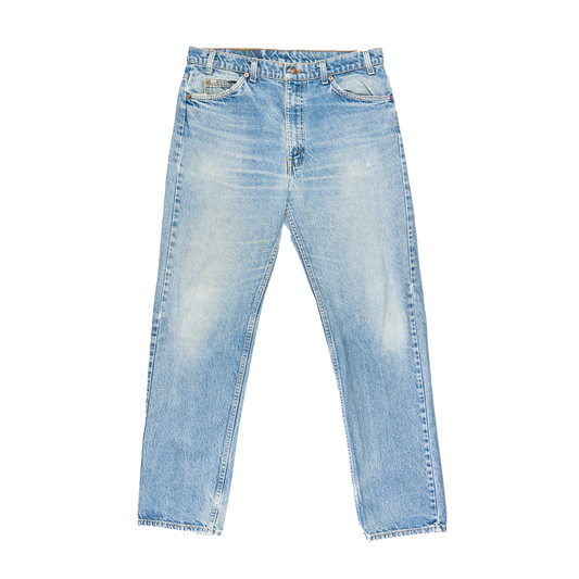 505 Orange Tab Levis Jeans - Front