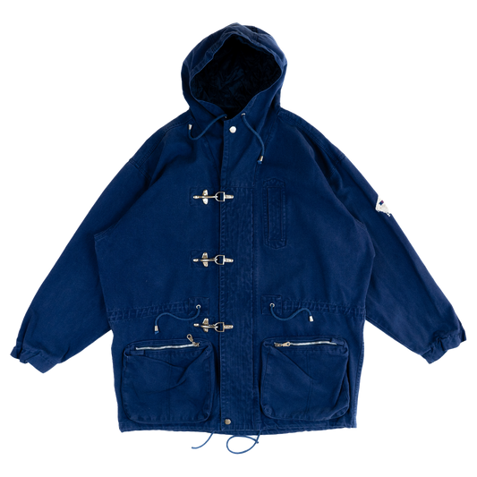 Cosi Navy Cargo Parka Jacket - 00s