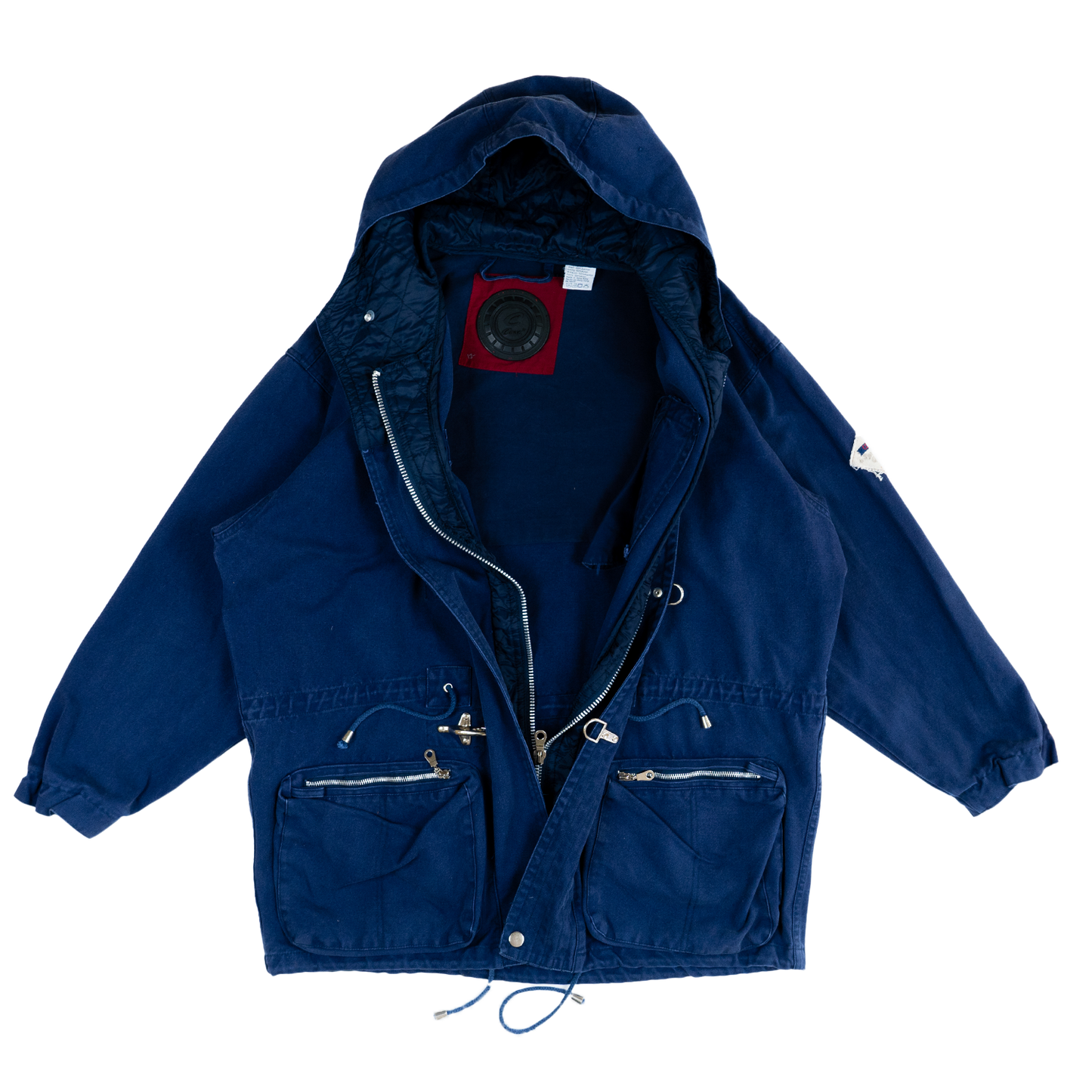 Cosi Navy Cargo Parka Jacket - 00s