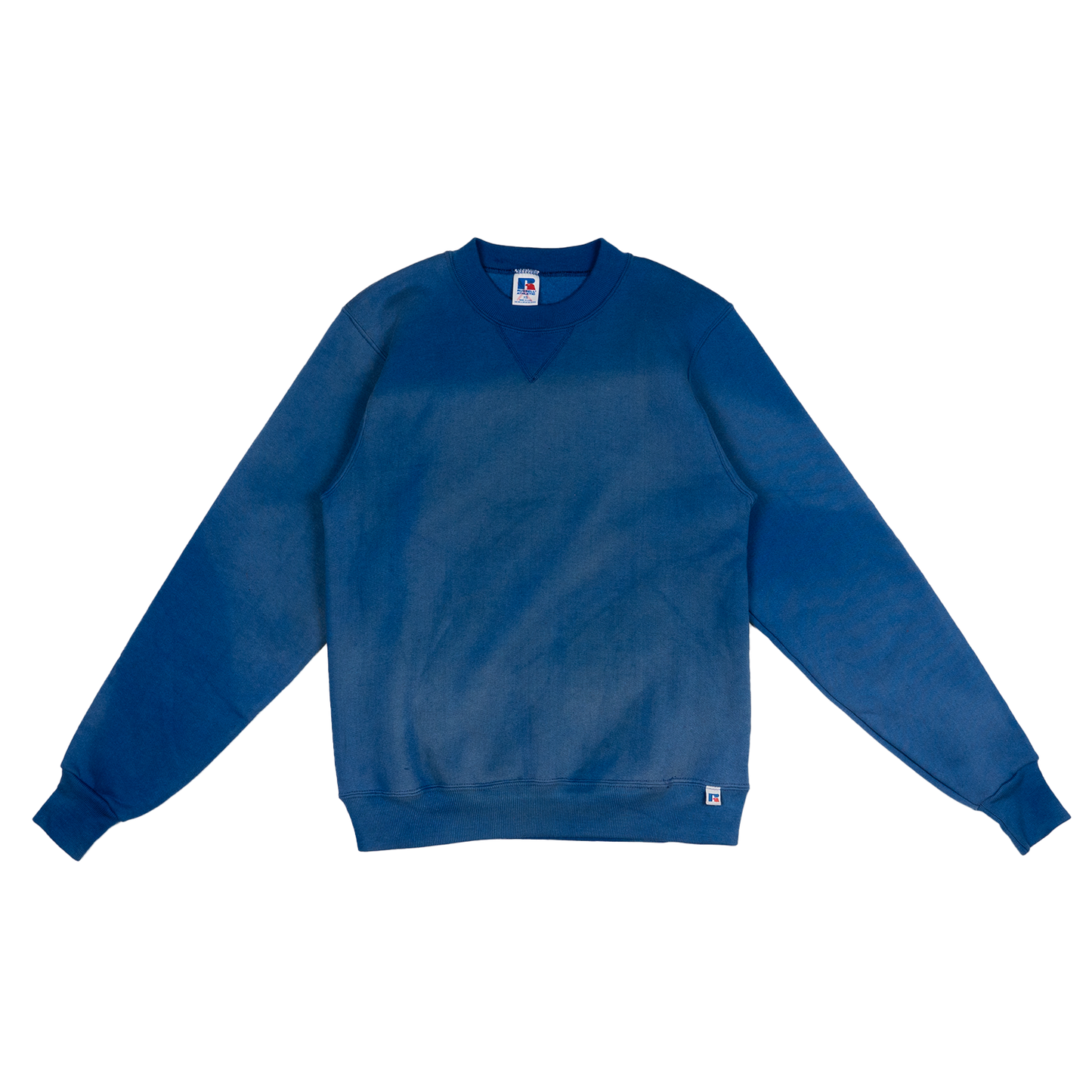 Blue Russell Athletic Sun Faded Sweatshirt - 90s