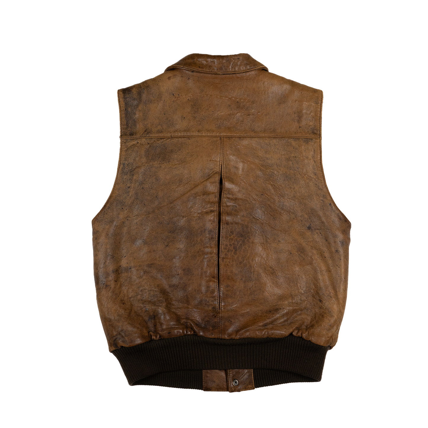 Adam Spencher Fleece Lined Leather Vest -00s