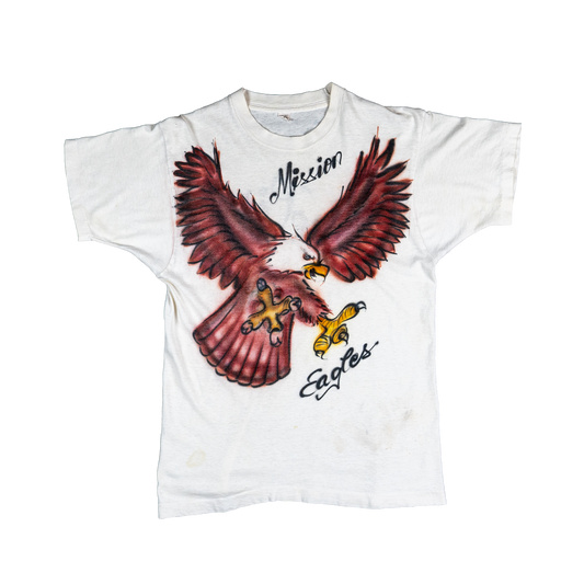 Single Stitch Mission Eagles Tee - 80s