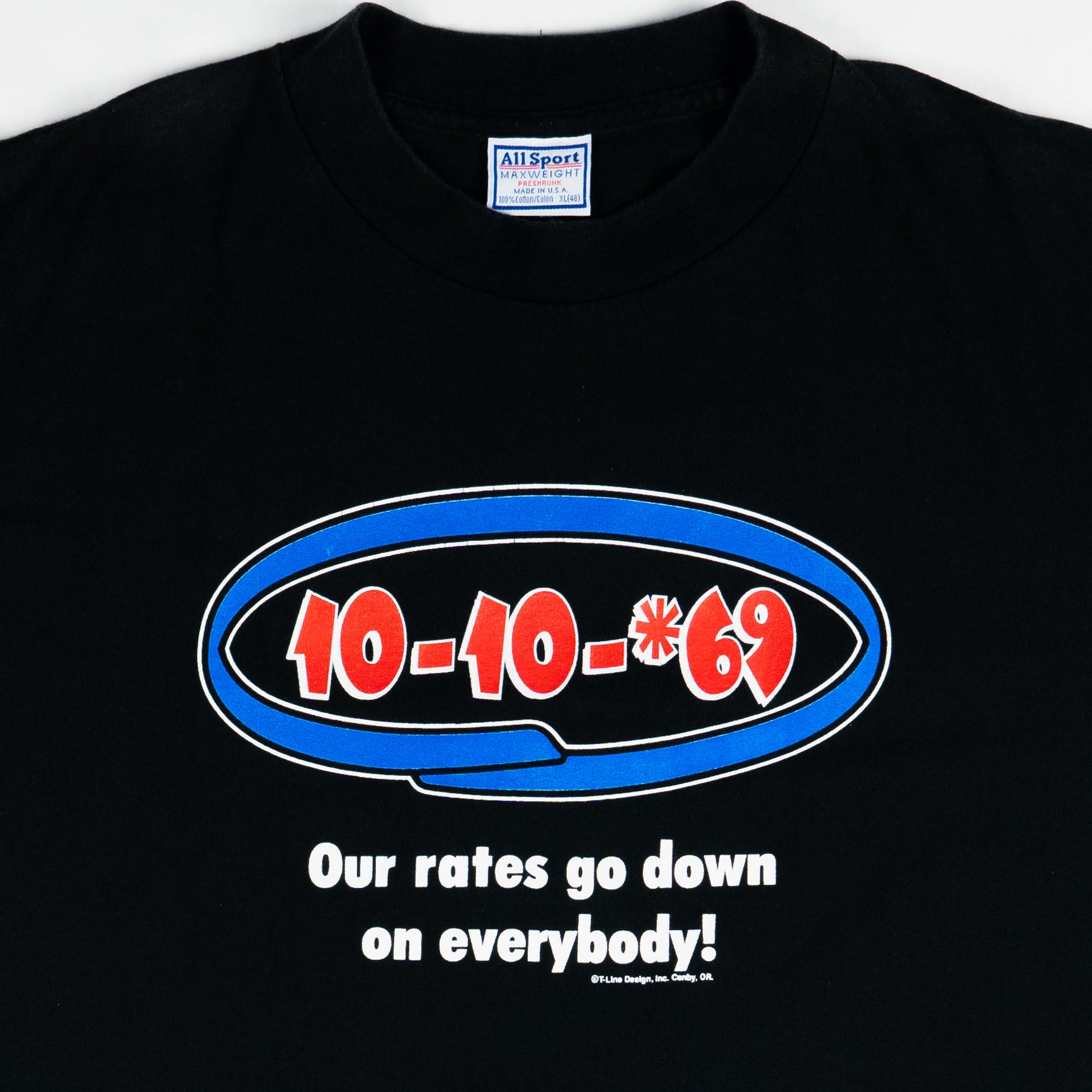 “10-10-69” Spell Out Graphic Tee - Details