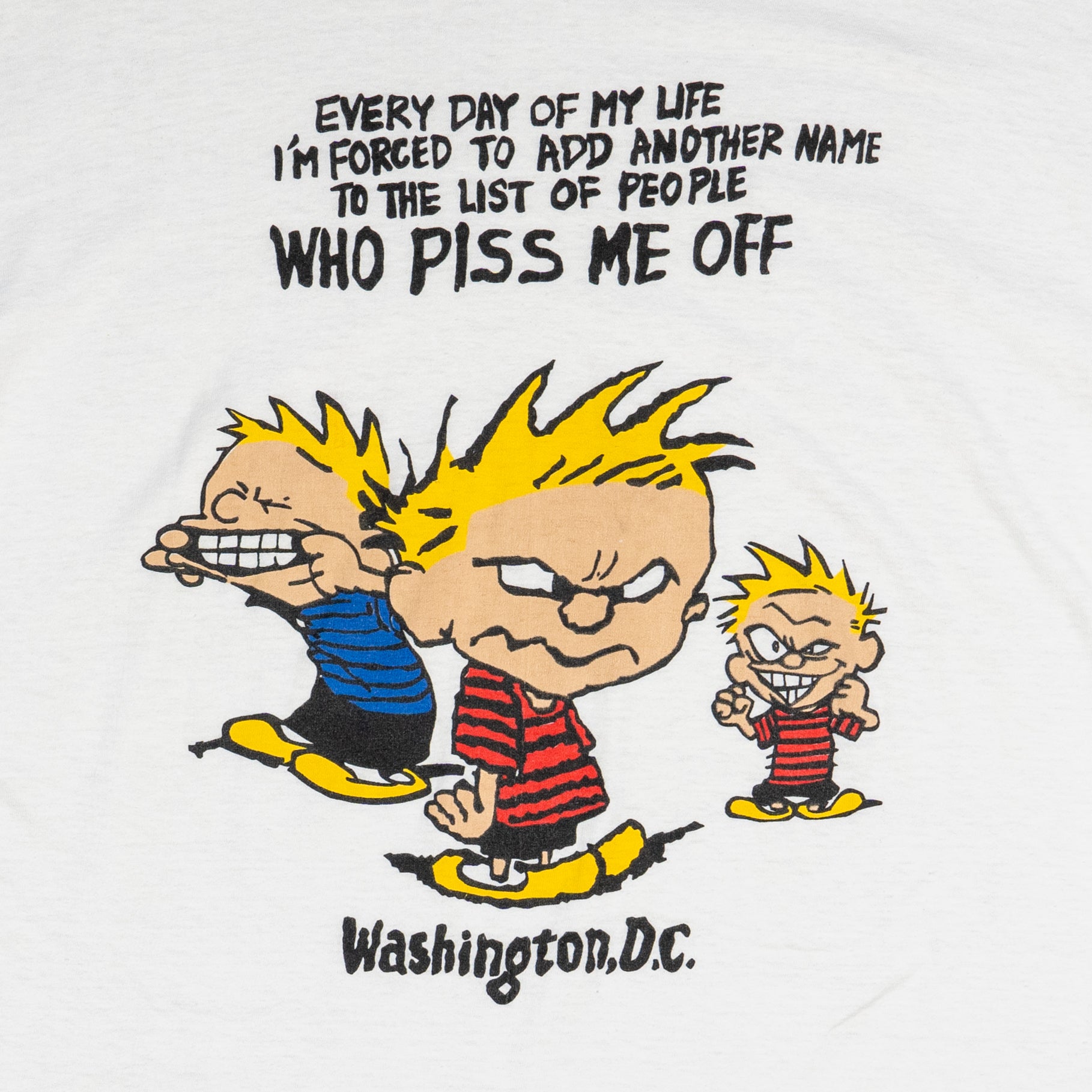 “Who Piss Me Off” Graphic Tee - Details