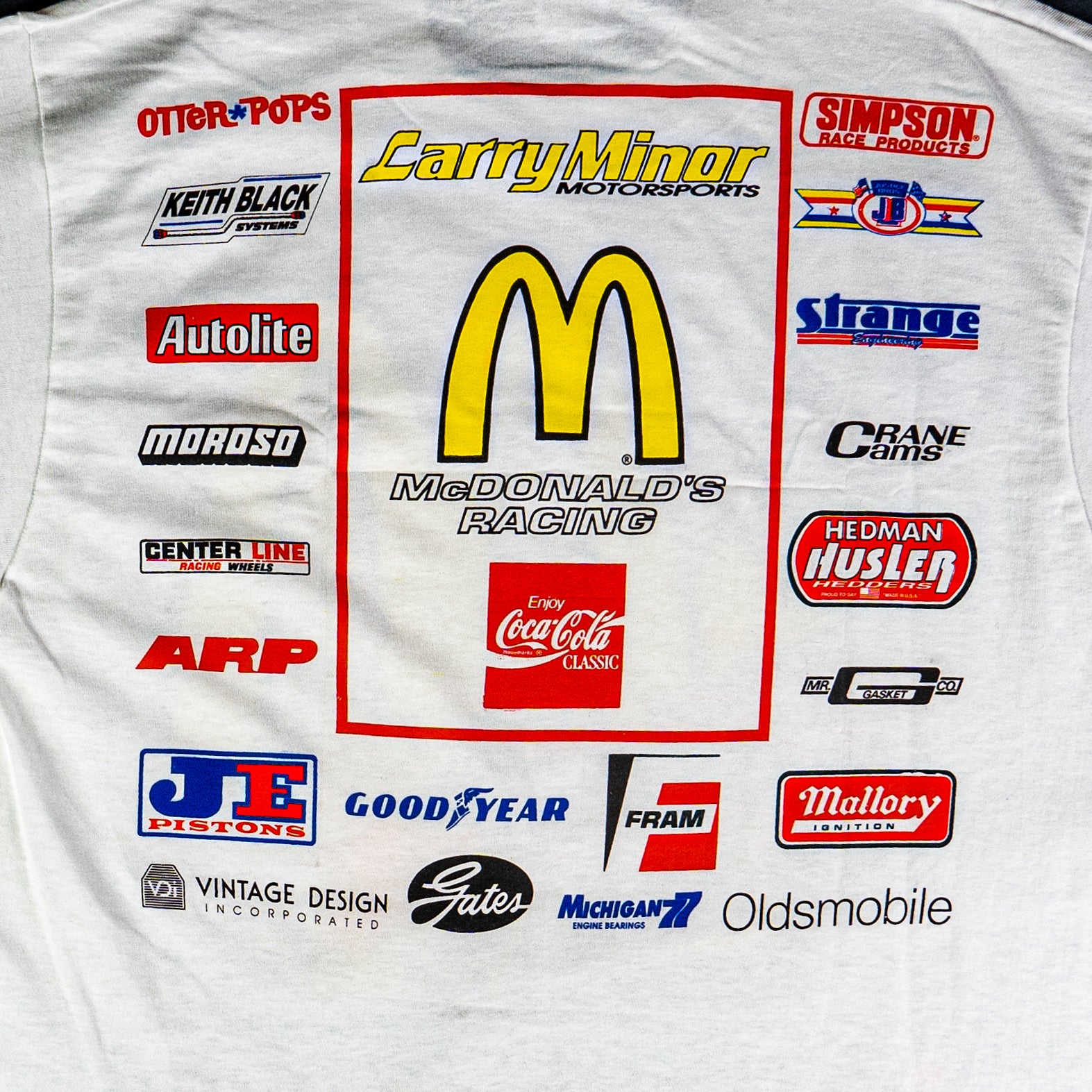 1992 Carry Minor Motorsports Mcdonalds Cruz Pedregon Racing Tee - Details