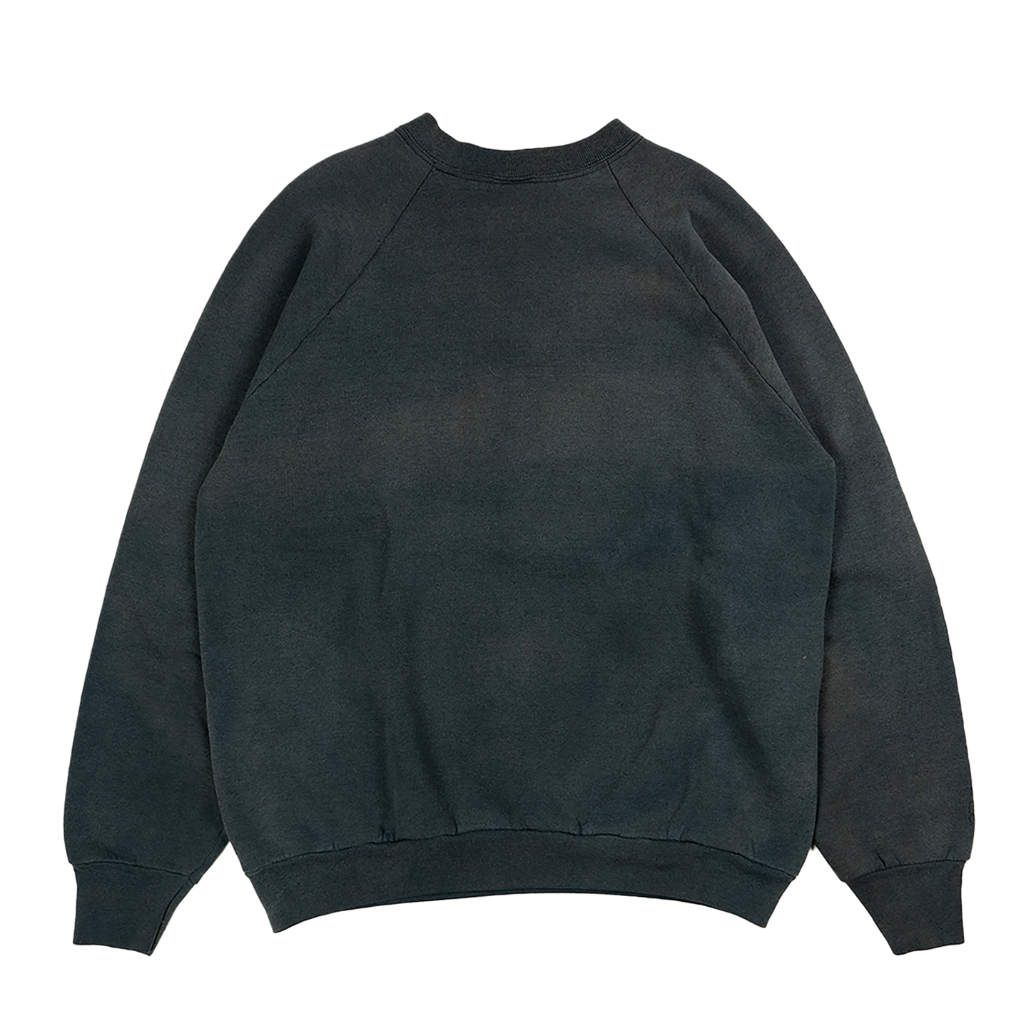 Faded Black Fruit of the Loom Sweatshirt - 90s