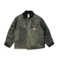 Distressed Sun faded Carhartt Black Arctic Jacket - Front 