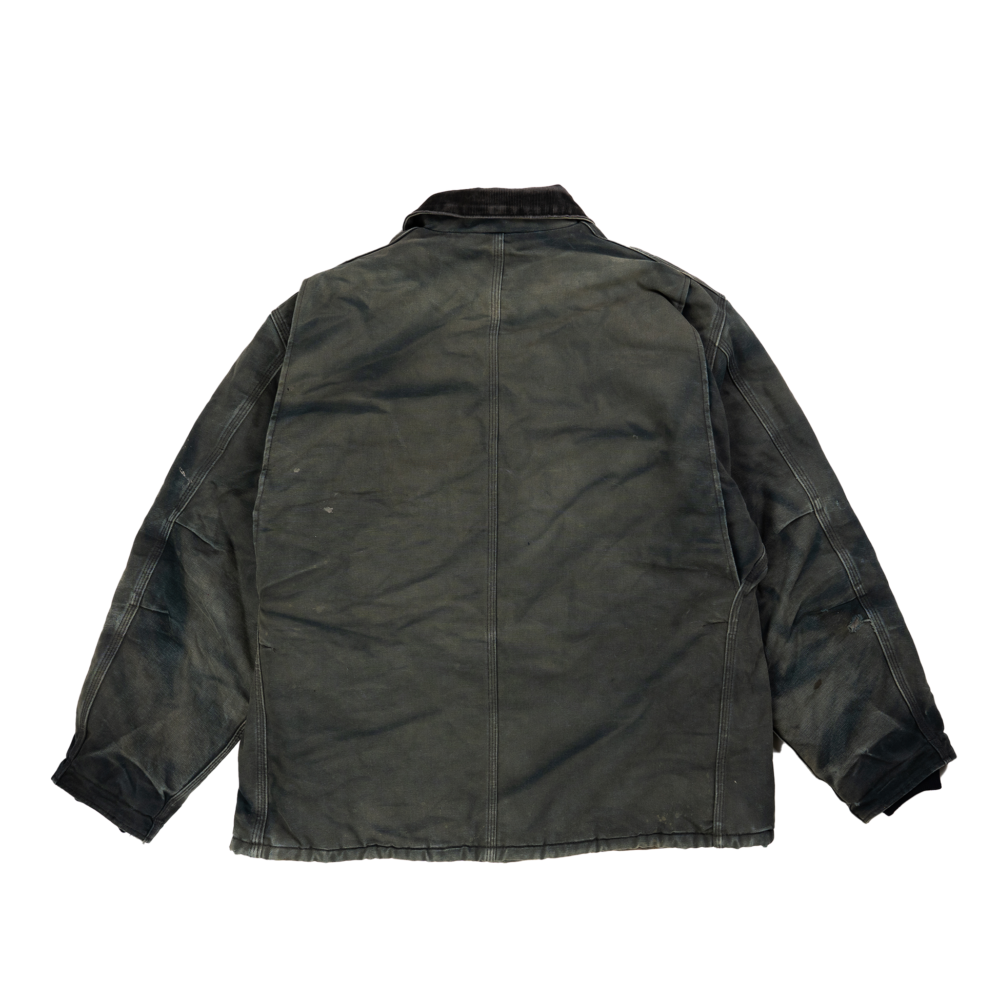 Distressed Sun faded Carhartt Black Arctic Jacket - Back