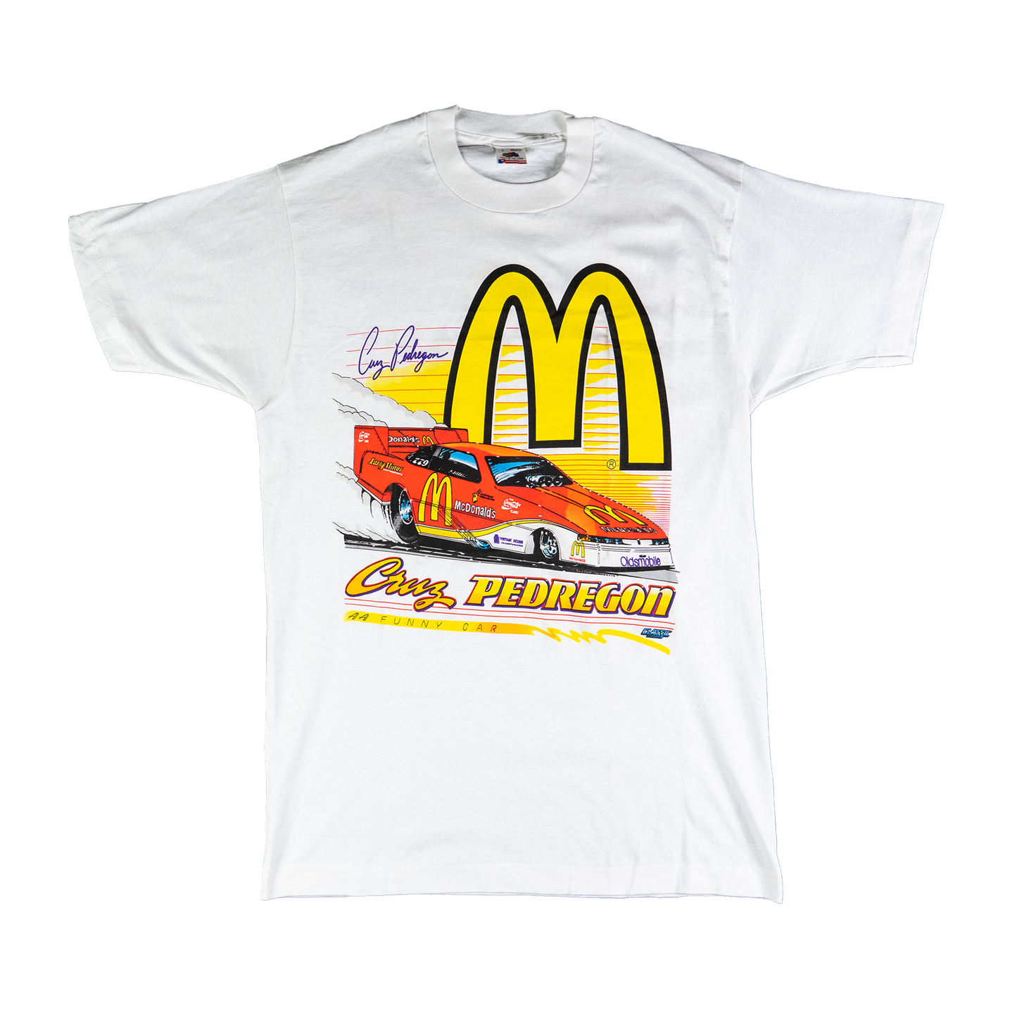 1992 Carry Minor Motorsports Mcdonalds Cruz Pedregon Racing Tee - Front