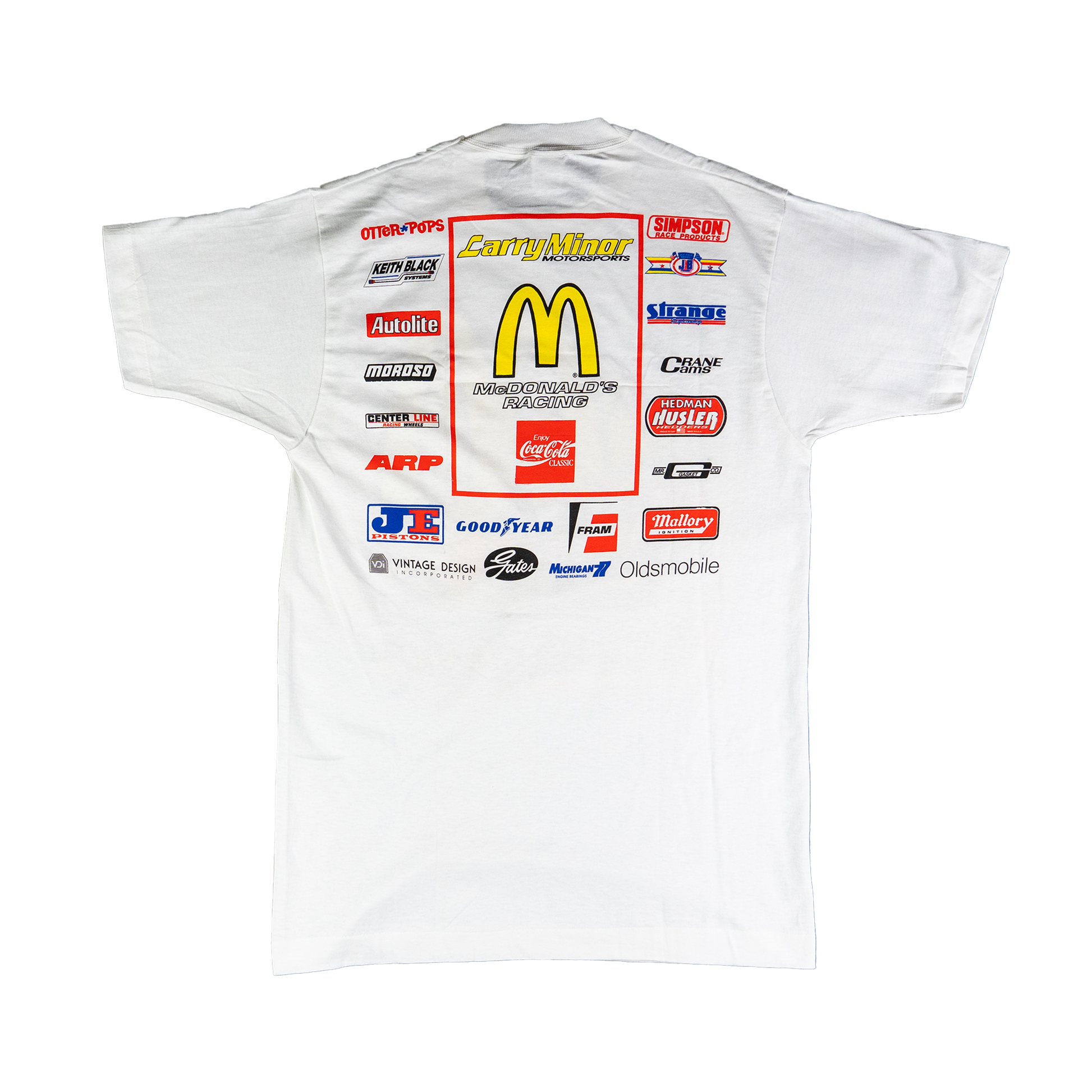 1992 Carry Minor Motorsports Mcdonalds Cruz Pedregon Racing Tee - Back