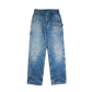 Carhartt Distressed Blue Carpenter Jeans - Front