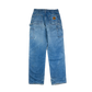 Carhartt Distressed Blue Carpenter Jeans - Back