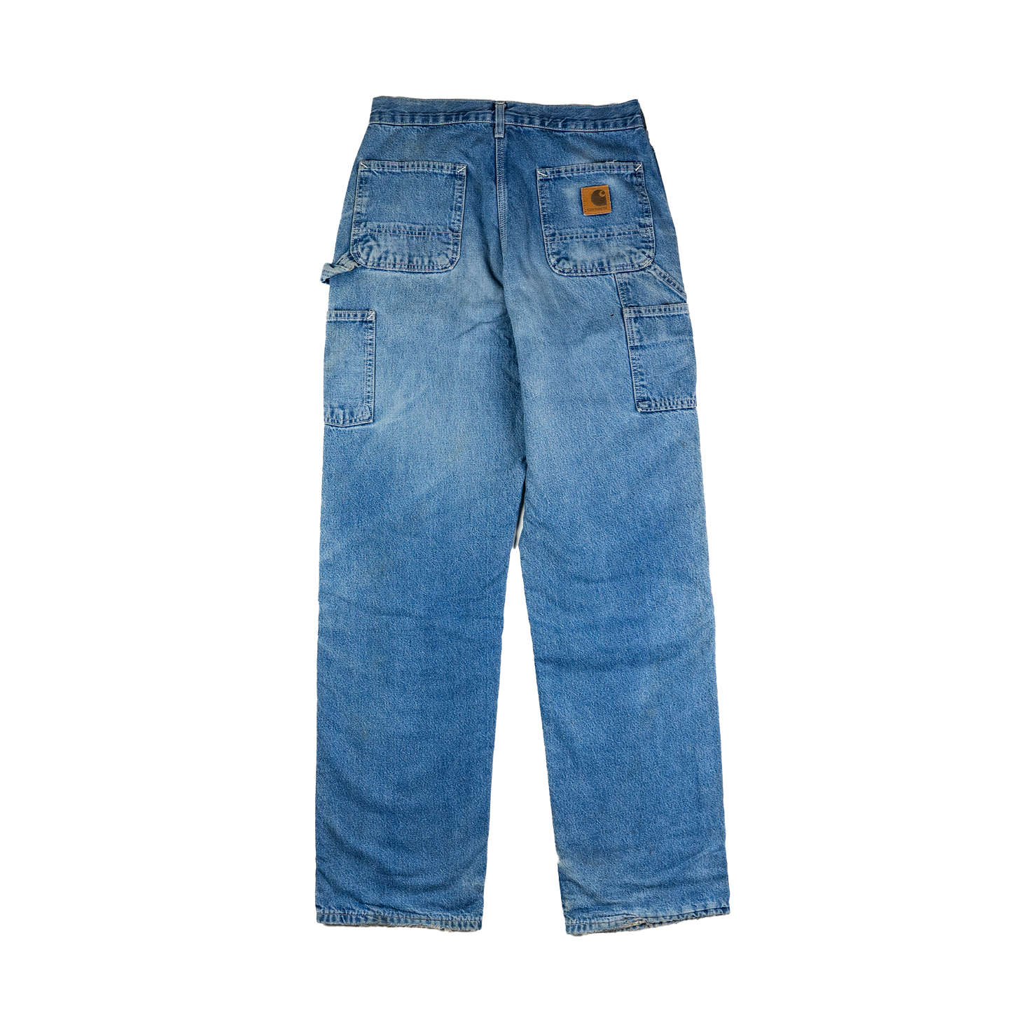 Carhartt Distressed Blue Carpenter Jeans - Back