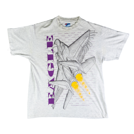 Single Stitch Fighter Jet "Eagle" Tee - Front