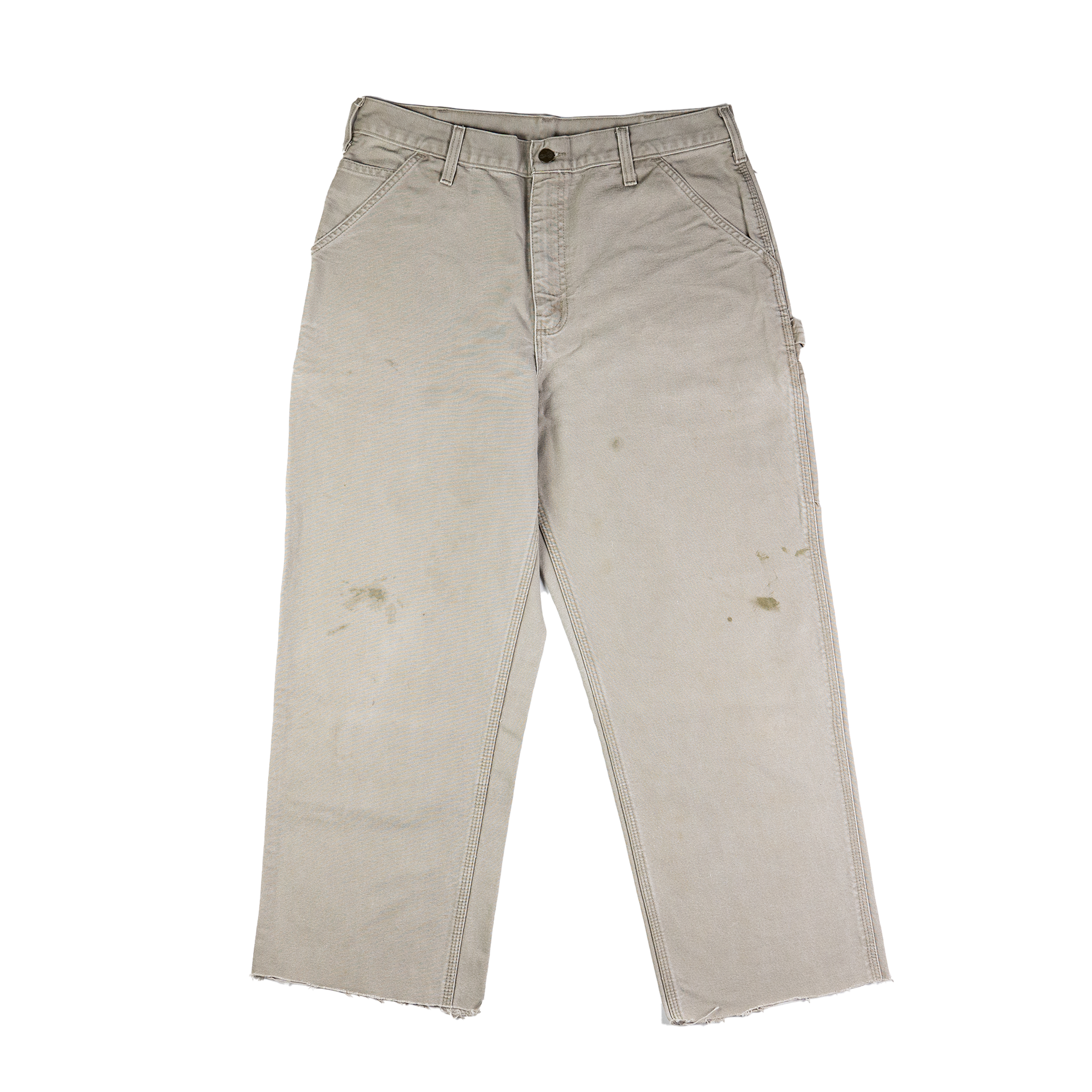 Carhartt Tan Dungaree Hemmed Pants - Front