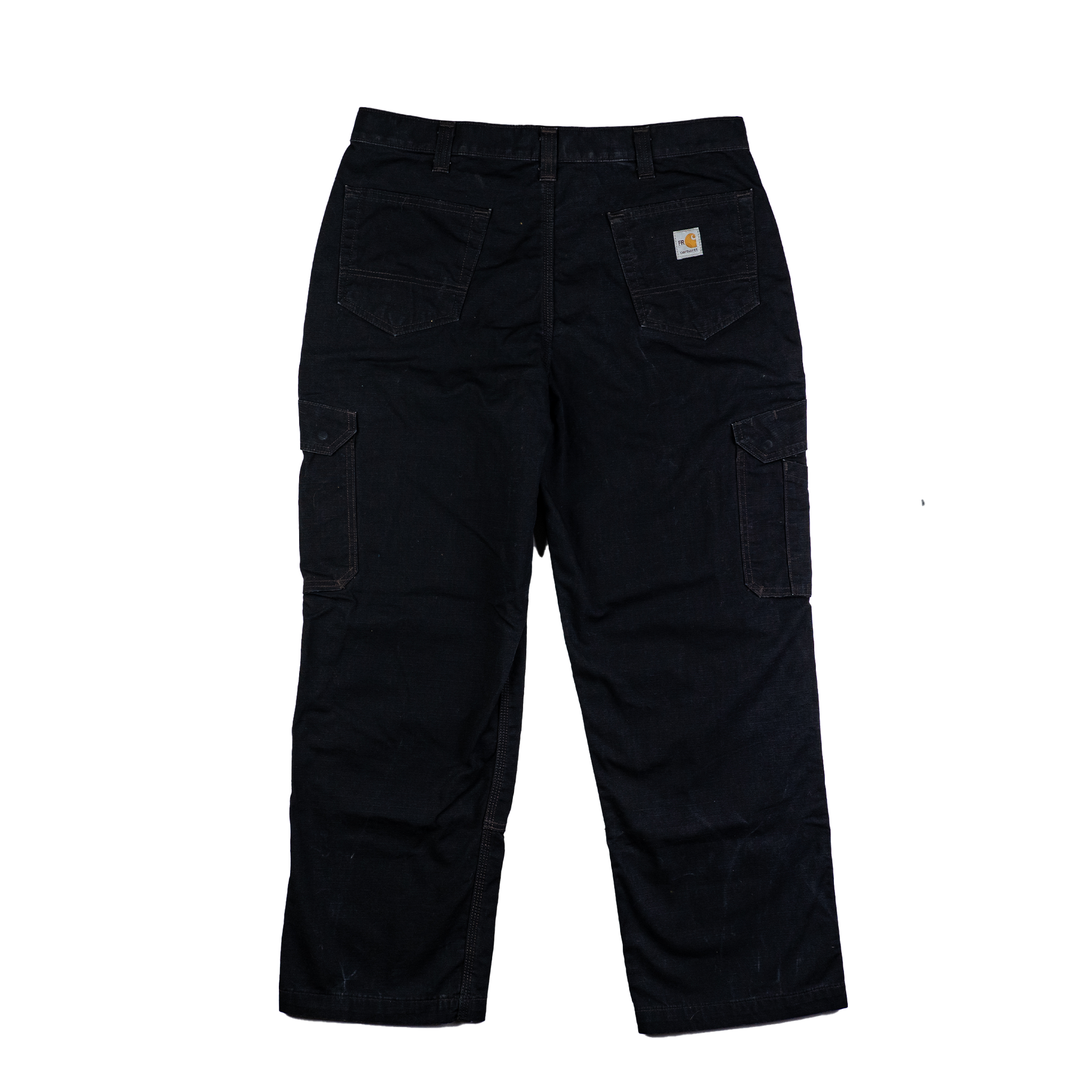 Carhartt Black Flame Resistant Cargo Pants - Back