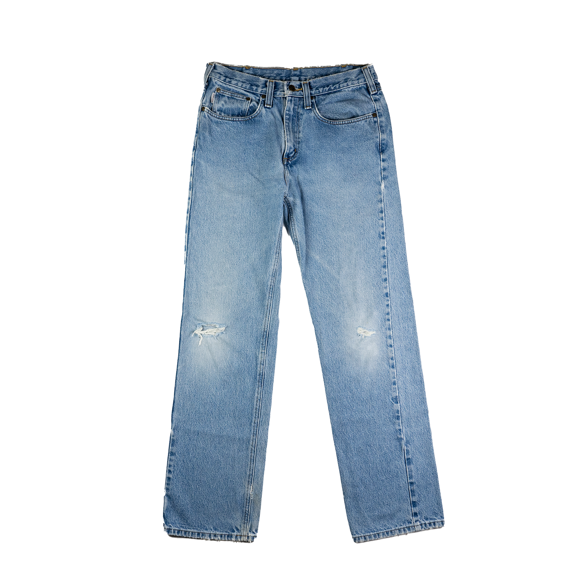 Carhartt Light Wash Distressed Jeans - Front 