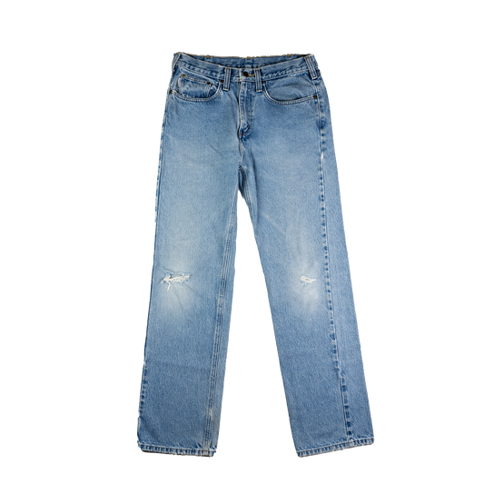 Carhartt Light Wash Distressed Jeans - Front 