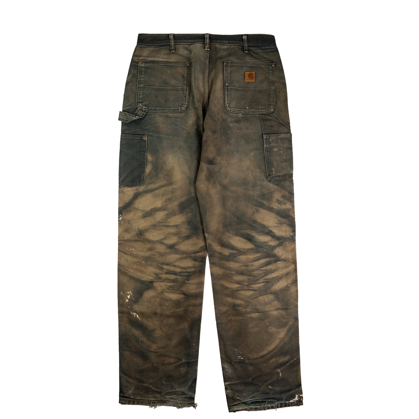 Carhartt Black Double Knee Work Pants - Back