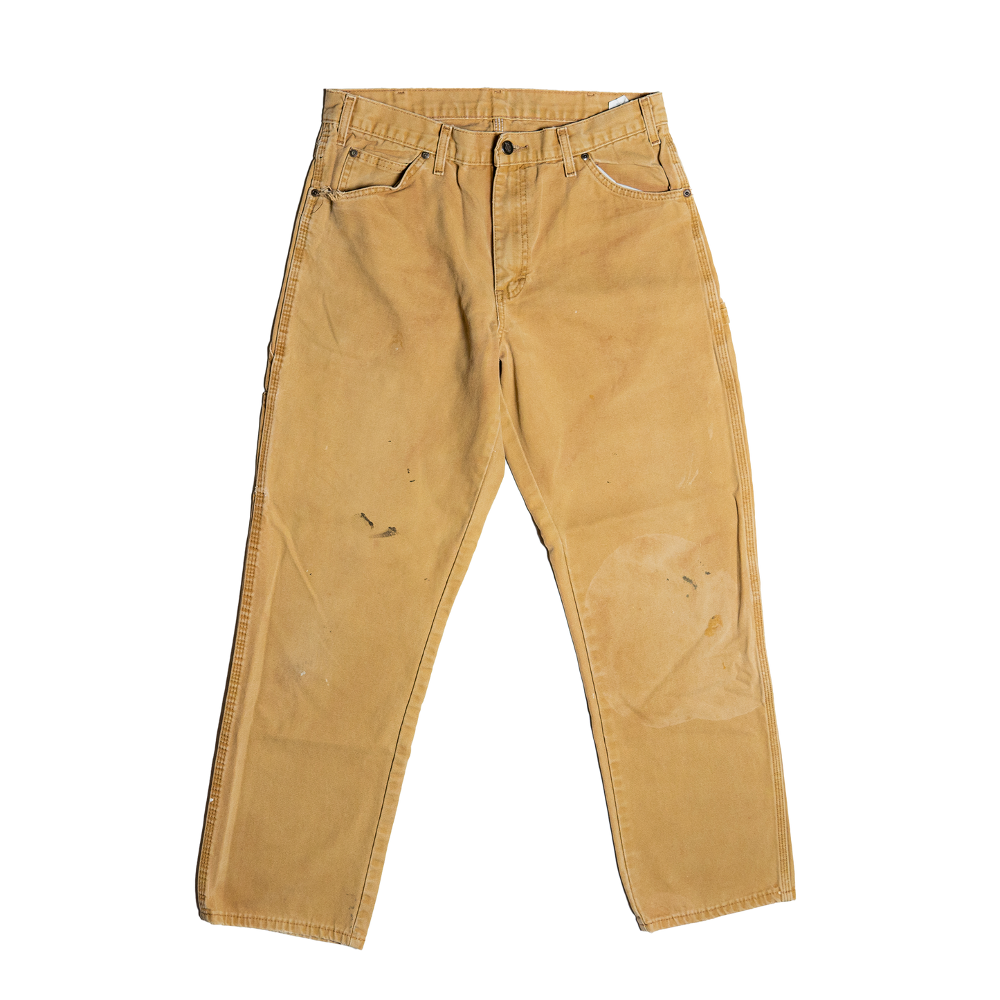 Genuine Dickies Brown Painter Pants - Front 