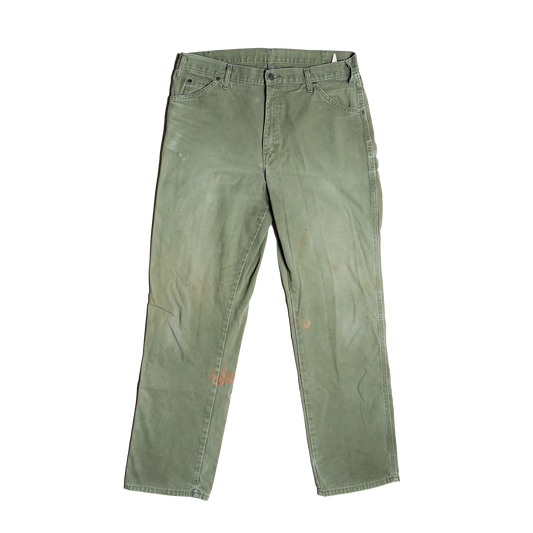 Dickies Olive Green Painter Pants - Front 