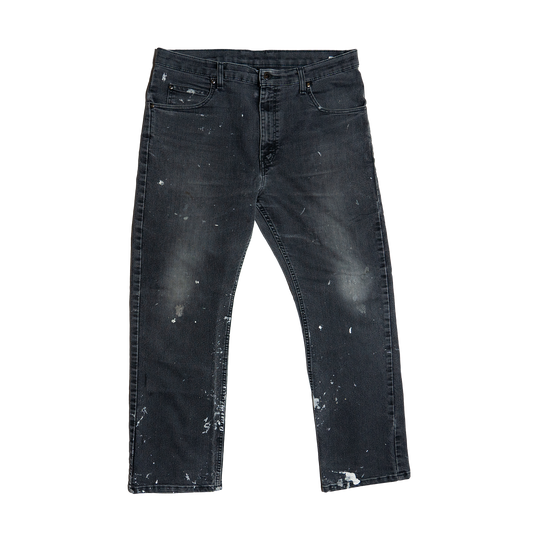 Dickies Paint Splatter Black Pants - Front 