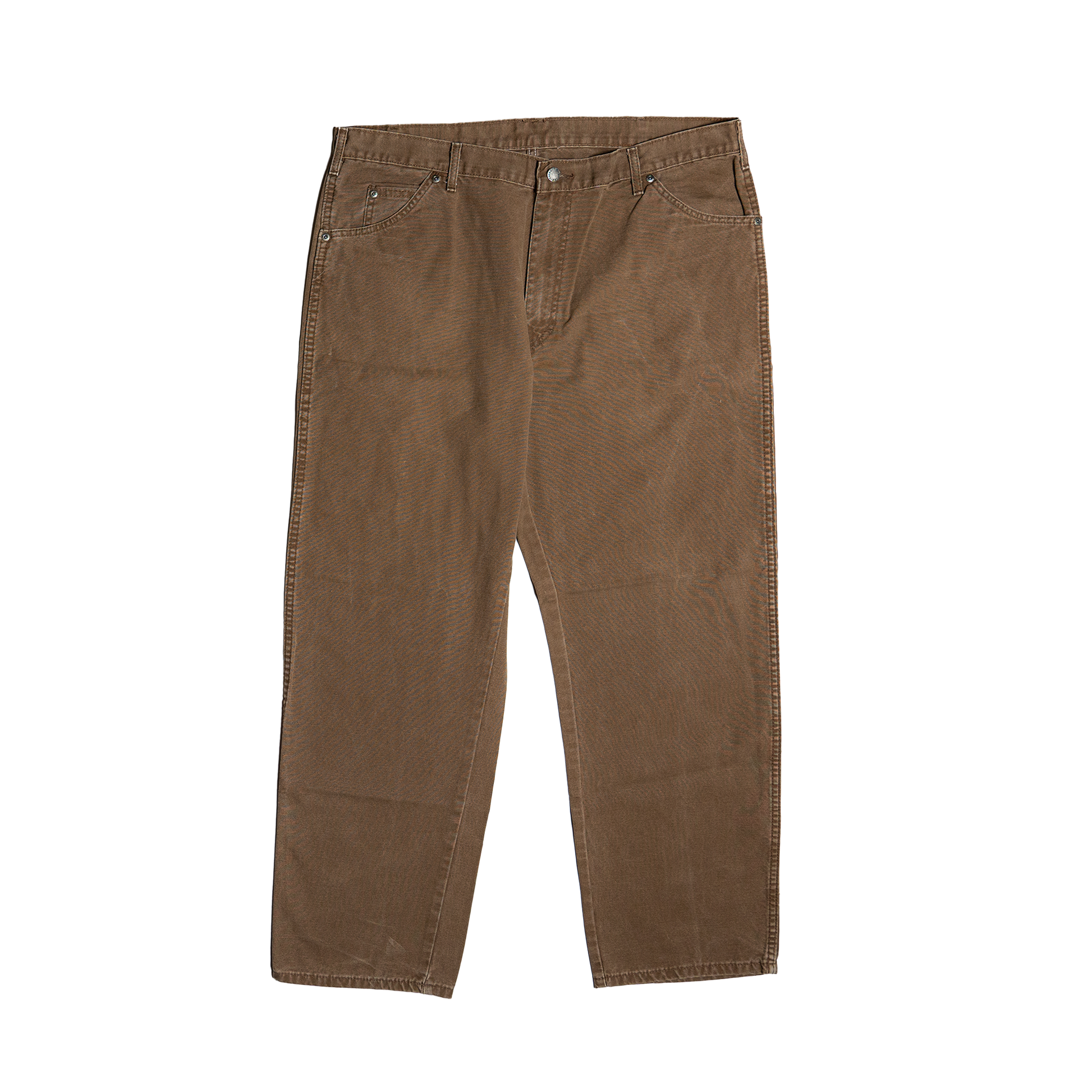 Genuine Dickies Brown Work Pants - Front 