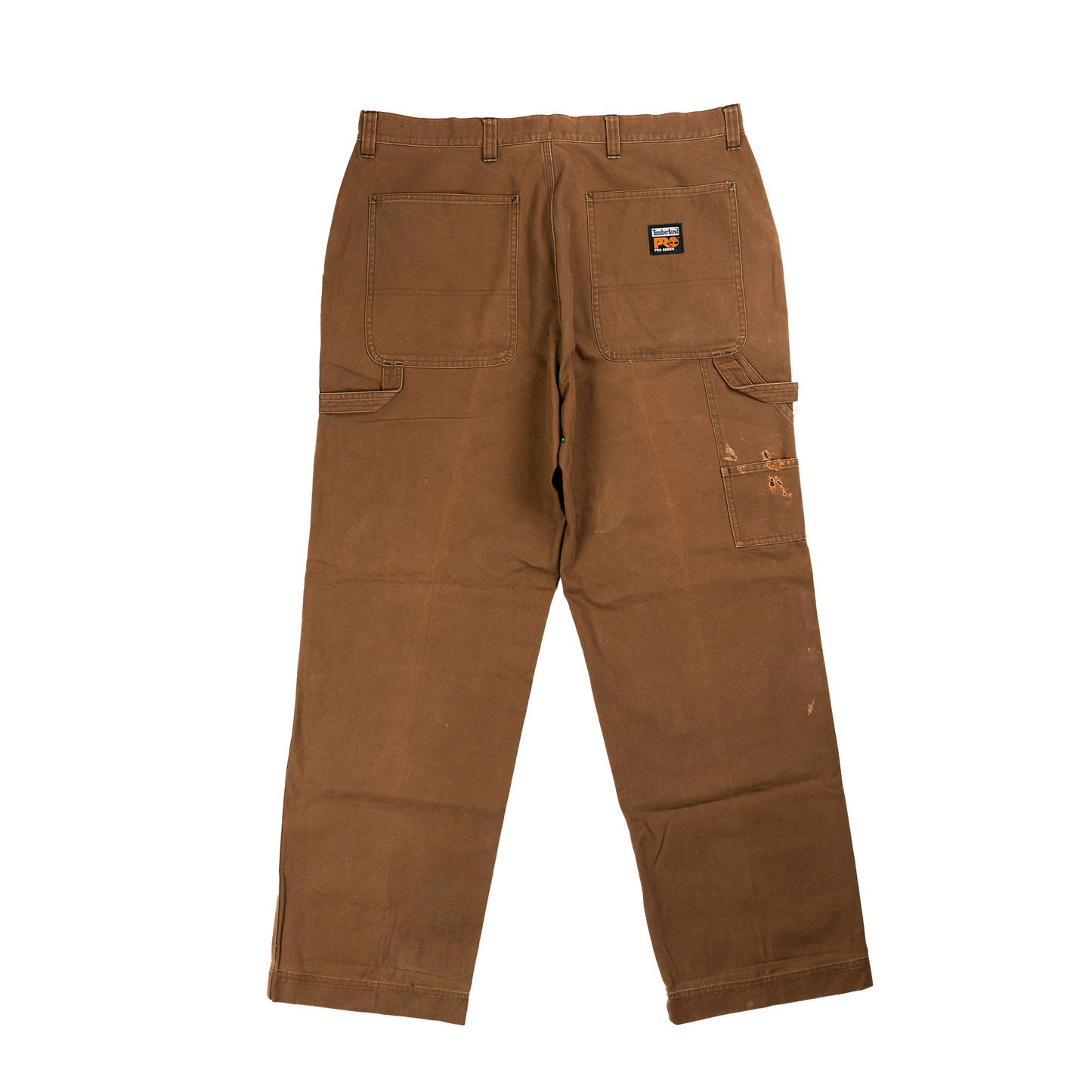 Timberland Brown Distressed Work Pants - Back