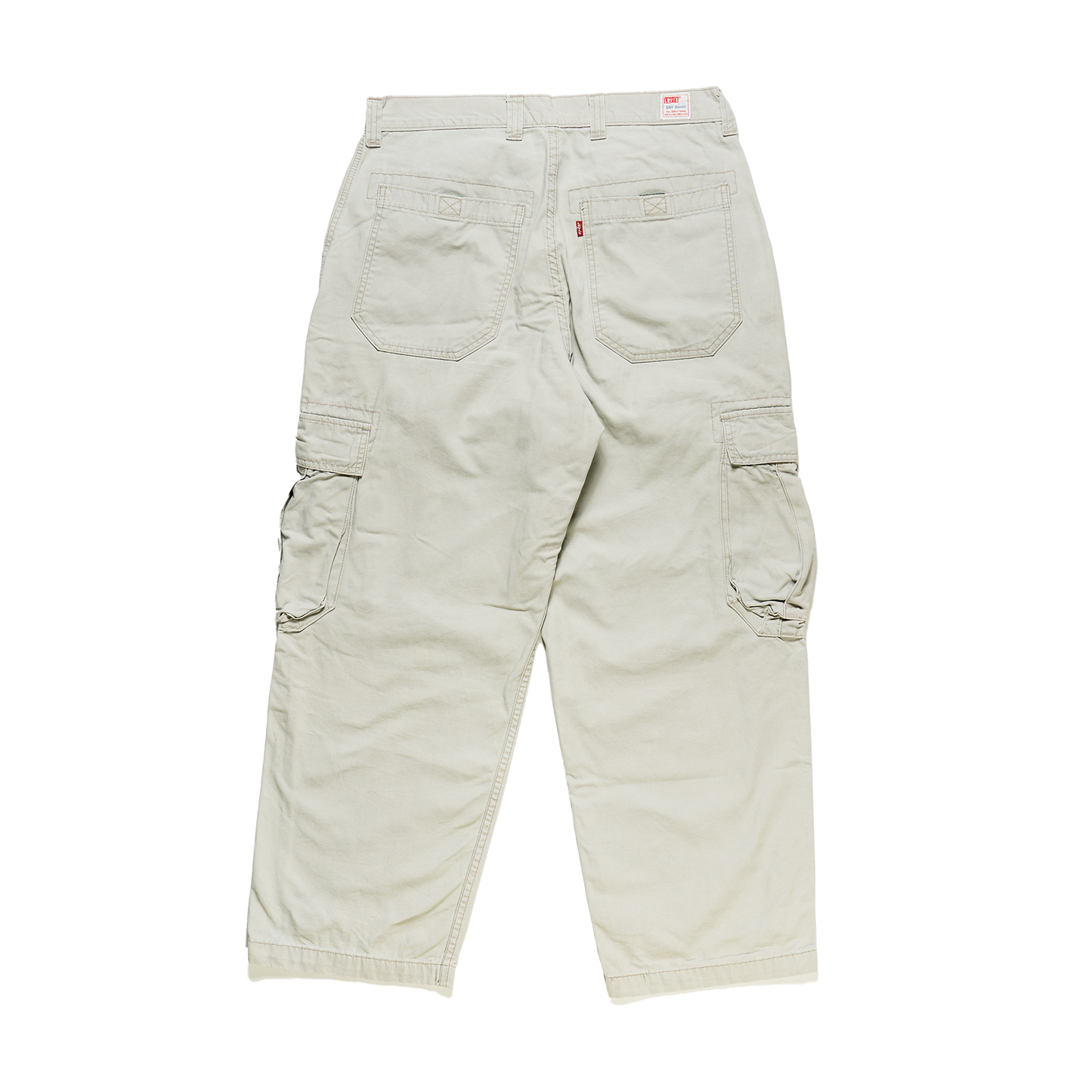 Levi's Cream White Cargo Pants - Back