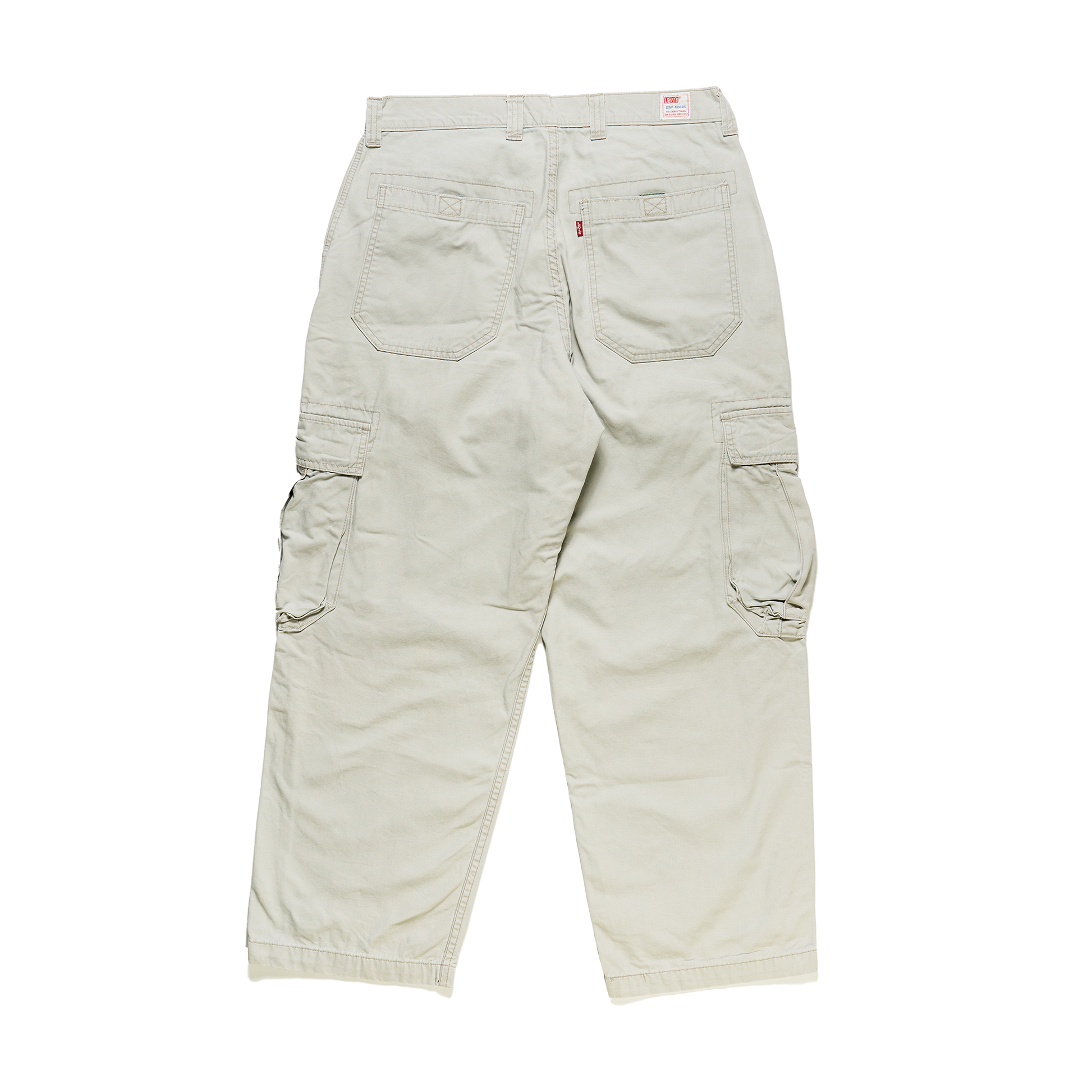 Levi's Cream White Cargo Pants - Back